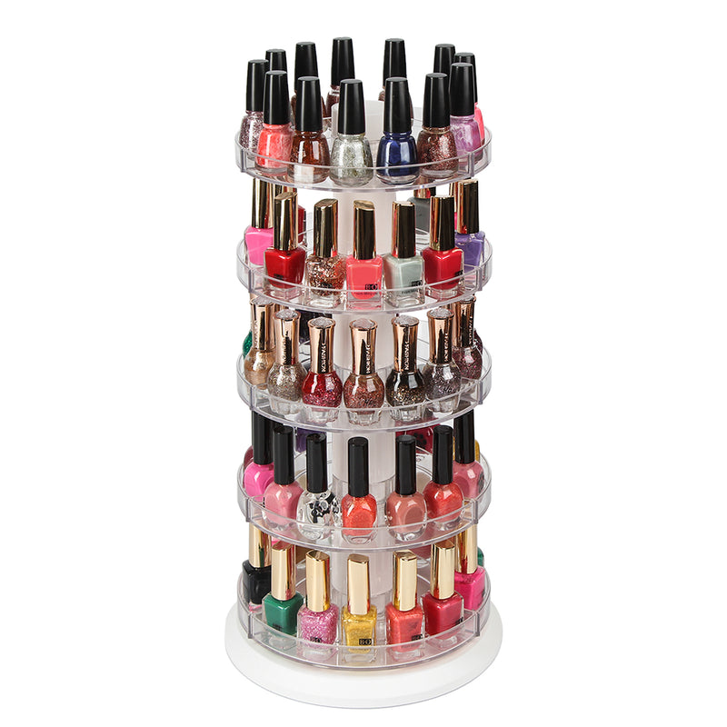 Amazon.com: J JACKCUBE DESIGN Acrylic Rotating Nail Polish Display Stand  Spinning Rack Holds 69-117 Bottles, 3 Tier Storage Holder Organizer for Nail  Polish, Makeup, Essential Oil and more - MK548B : Beauty